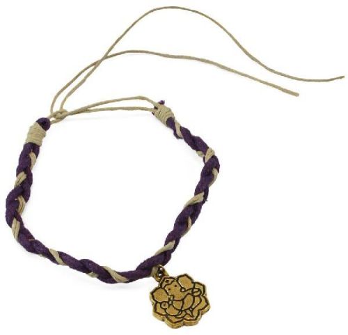 Thread Rakhi Bracelet, Color : Purple