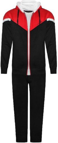 Blended Cotton Sew Fleece Tracksuit, Size : XL