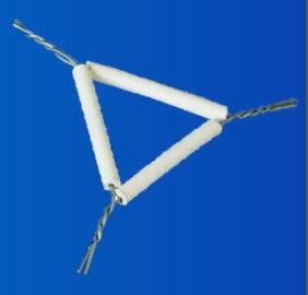 Clay Pipe Triangle, Color : White