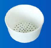 Polished Porcelain Bitumen Crucible, Color : White