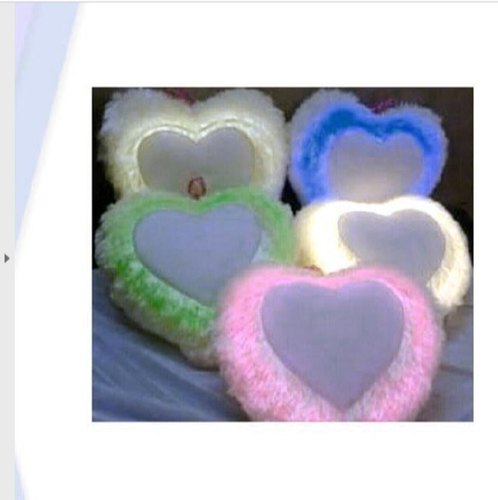 Heart Shaped Rose Frill Pillow