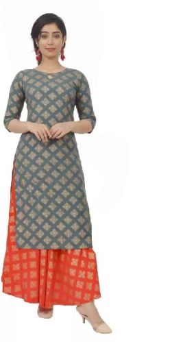 Ladies Kurti and Skirt Set, Size : M, Xl, Xxl