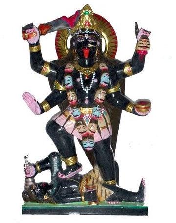 Marble Kali Mata Statue, For Worship, Packaging Type : Thermocol Box