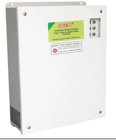 25 AMP Automatic Phase Changer, Color : Siemans Gray