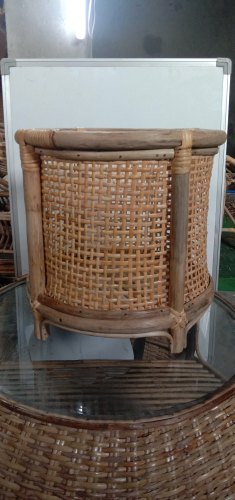 Round Wicker Planter, Color : Natural