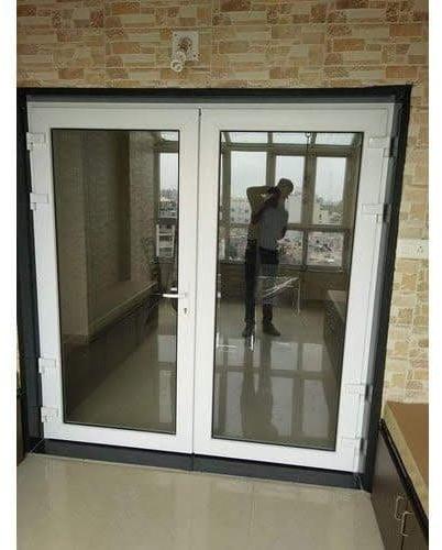 UPVC French Door, Frame Color : White