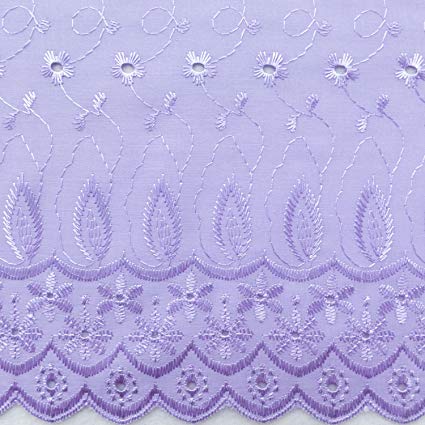 Cotton Embroidered Fabric, For Garments, Feature : Easily Washable
