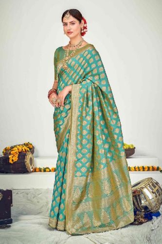 Silk Party Wear Banarasi Saree, Feature : Anti Wrinkle, Attractive Designs, Easy Washable Skin-Friendly