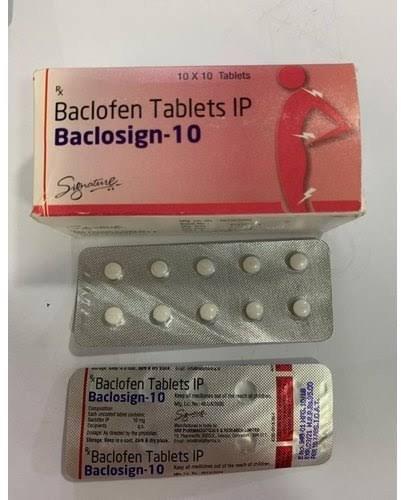 Baclosign 10mg Tablets, Packaging Size : 100 Pills Per Box