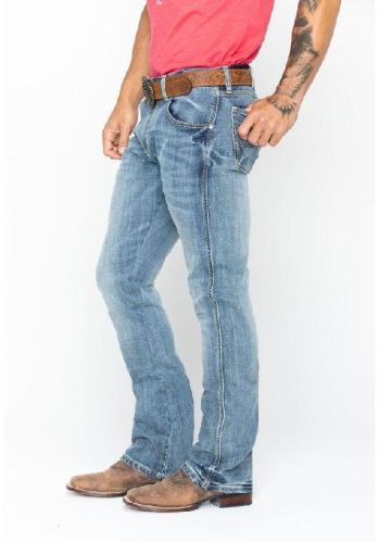 Mens Bootcut Jeans, For Shrink Resistance, Fad Less Color, Gender : Male