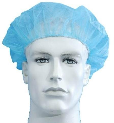 SARS Plain Disposable Bouffant Cap, Feature : Comfortable, Impeccable Finish
