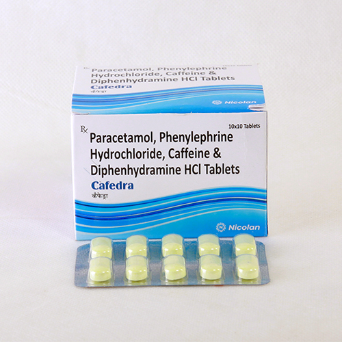 CAFEDRA TABLET, Packaging Type : Alu Alu