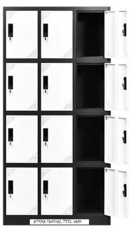 Atmiya Powder Coated Mild Steel Industrial Storage Locker, Size : Standard