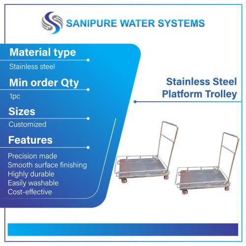 Square Stainless Steel Platform Trolley, Style : Modern