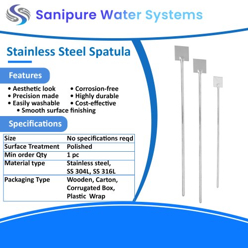 Polished Stainless Steel Spatula, For Laboratory Use, Feature : High-strength