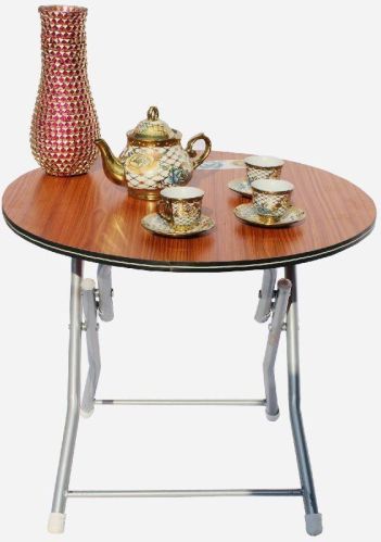 Polished Metal Round Table, For Home, Hotel, Office, Restaurant, Feature : Easy To Assemble, Fine Finishing