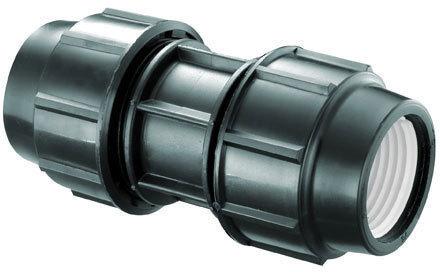 Shivansh HDPE Compression Coupler, For Pipe Fittings, Color : Black
