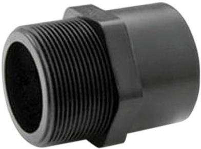 Shivansh PVC Male Thread Adapter, Color : Black