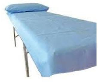 Plain Non Woven Hospital Bed Sheet, Size : 245x250cm