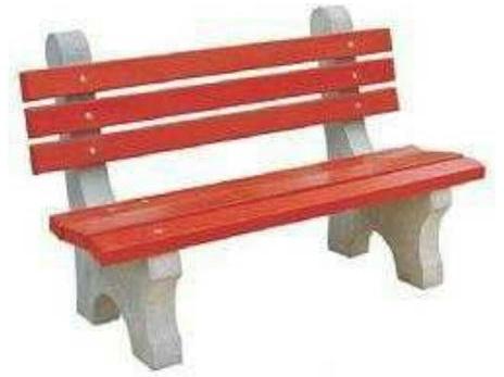 Paint Coated RCC Garden Bench, Size : 3x5ft, 4x6ft, 5x7ft