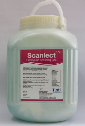 ULTRASOUND SCAN GEL 5 KG, For Hospital Use, Packaging Type : Plastic Bottles
