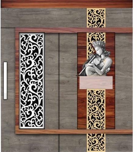 Fiber Door Decorative Murals, Color : White