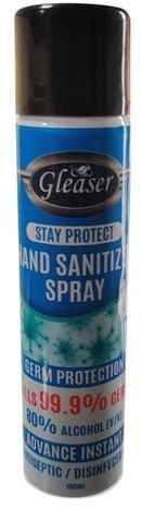 Gleaser Hand Sanitizer Spray, Packaging Size : 100 Ml