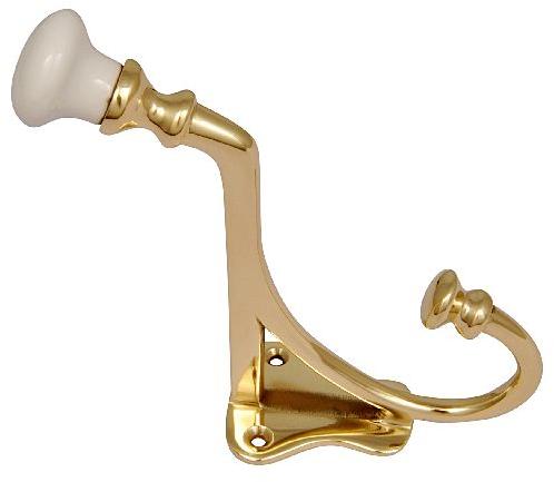Polished Brass SECH-8208 Door Coat Hook, Color : Golden