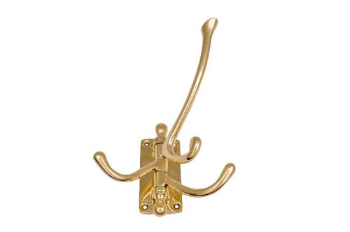 Polished Brass SECH-8221 Door Coat Hook, Color : Golden