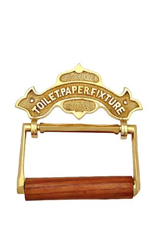 Polished Plain Brass SEPH-9309 Toilet Paper Holder, Size : Standard