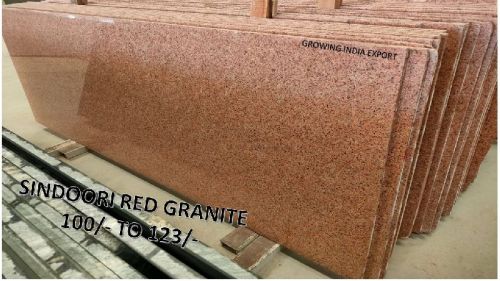 Polished Solid Plain Sindoori Red Granite, For Bathroom, Floor, Kitchen, Hardscaping