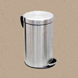 Stainless Steel Dustbin, Shape : Round