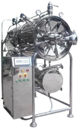 Electric Hospharma SS 304 Horizontal Cylindercial Autoclave, For Hospital, Laboratory, Certification : Ce Certified