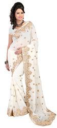 Silk Embroidered Saree, Occasion : Festival Wear