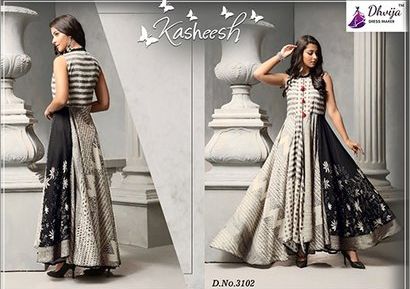 Printed Cotton Ladies Designer Gown, Size : M, XL, XXL