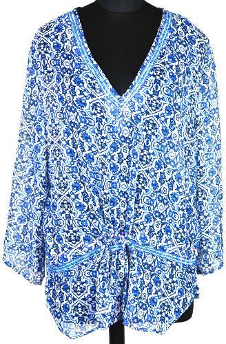 Printed Ladies Short Kaftan, Specialities : Impeccable Finish, Anti-Wrinkle