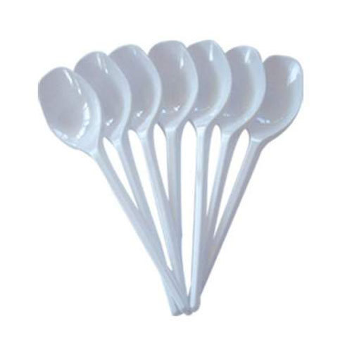 Plain Disposable Plastic Spoon, Color : White