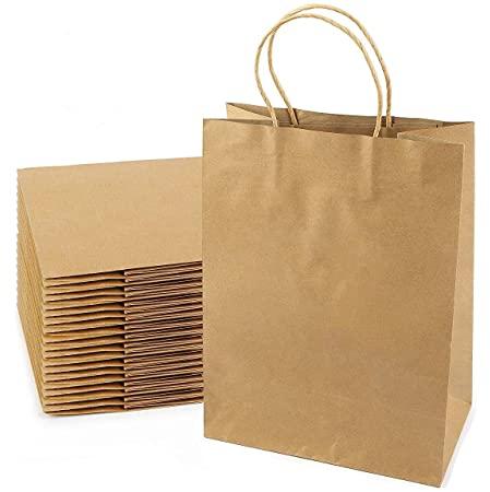 Brown Kraft Paper Bags, For Gift Packaging, Shopping, Size : 16x12inch