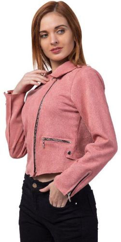 Suede Ladies Jacket, Size : M, XL