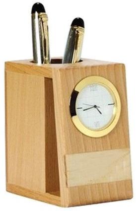 Table Clock Pen Stand