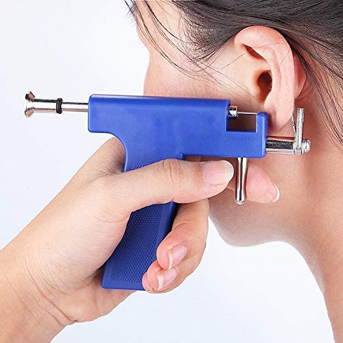 Electric PVC Ear Piercing Gun, Color : Blue