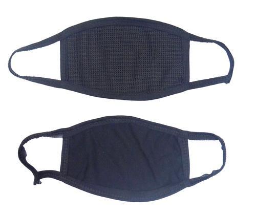 Cotton Pollution Mask, Color : Black