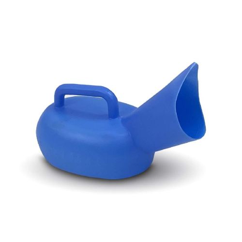 Oval Polished Plastic Urinal Pot, For Hospital, Color : Blue