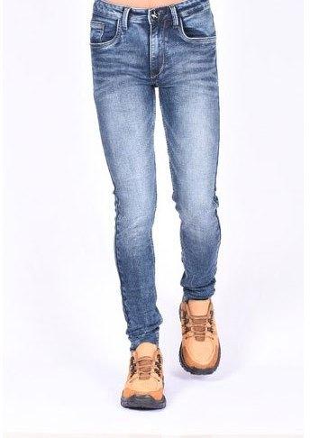 WAXWINGS Dobby Knitted Mens Blue Denim Jeans, Waist Size : 28 To 36