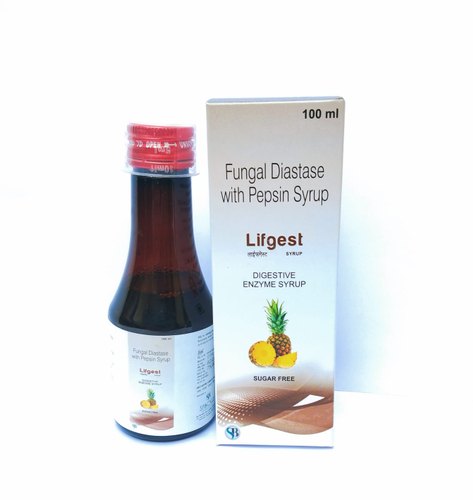 Fungal Diastase Pepsin Syrup, Packaging Size : 100ML