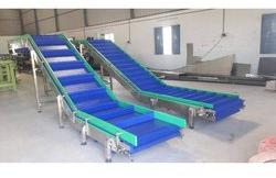 Mild Steel PVC Modular Cleated Belt Conveyor