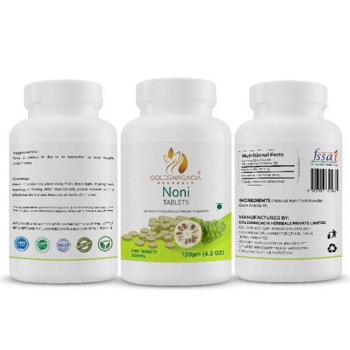 NONI FRUIT 500mg 240 TABLETS ., Style : Dried