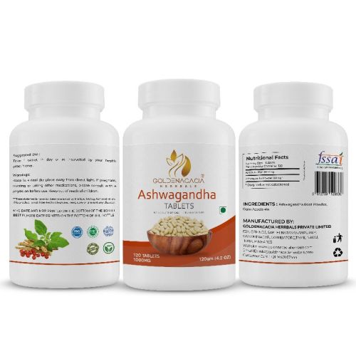ASHWAGANDHA 1000MG 120 TABLETS, For Personal, Grade : PHARMA GRADE