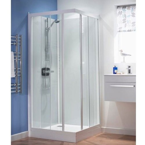 Rectangle Shower Cubicle Glass, Pattern : Plain