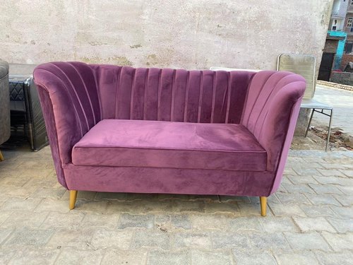Wooden Bedroom Sofa, For Home, Seat Material : Velvet